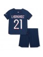 Paris Saint-Germain Lucas Hernandez #21 Replika Hemmakläder Barn 2023-24 Kortärmad (+ byxor)